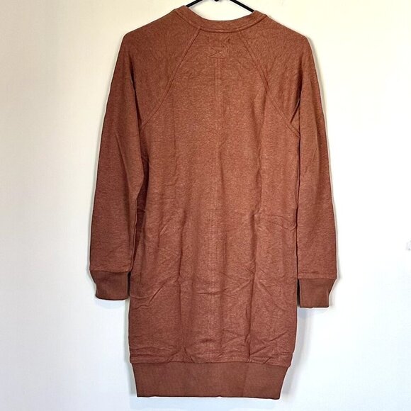 NWT Prana Cozy Up Terry Dress in Roux Heather - Size Extra Small - Picture 9 of 12